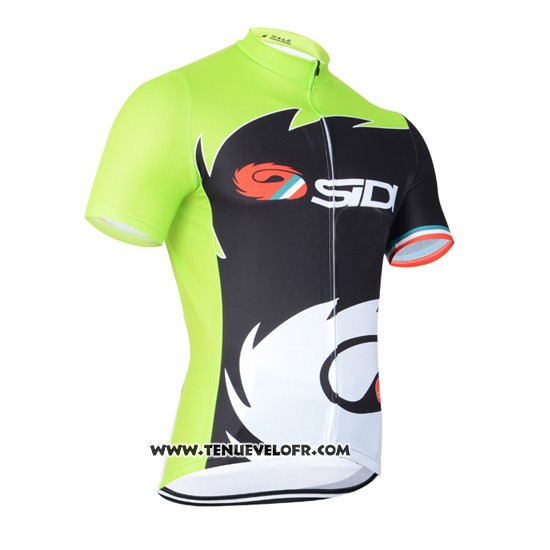 2014 Maillot Ciclismo Castelli SIDI Noir et Vert Manches Courtes et Cuissard